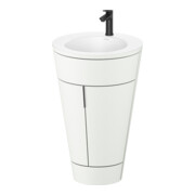 Duravit Waschtischunterschrank c-bonded Set Starck 1 56x86,4x60,5cm, st, Gr. sw, we. s-matt