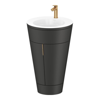 Duravit Waschtischunterschrank c-bonded Set Starck 1 56x86,4x60,5cm, st, IB, G b ge, gra m
