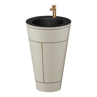 Duravit Waschtischunterschrank c-bonded Set Starck 1 56x86,4x60,5cm, st, IB, G b ge, T s-matt