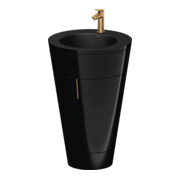 Duravit Waschtischunterschrank c-bonded Set Starck 1 56x86,4x60,5cm, st, IB, G b geb., sw hgl