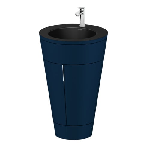 Duravit Waschtischunterschrank c-bonded Set Starck 1 56x86,4x60,5cm, st, IB, G c, blau s-matt