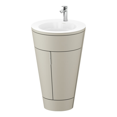 Duravit Waschtischunterschrank c-bonded Set Starck 1 56x86,4x60,5cm, st, IB, G c, Tau s-matt