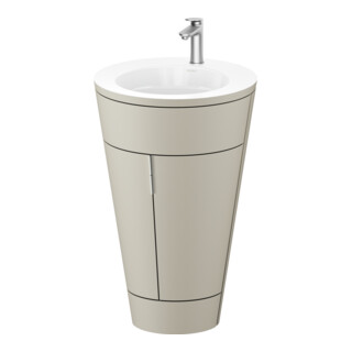 Duravit Waschtischunterschrank c-bonded Set Starck 1 56x86,4x60,5cm, st, IB, G ES ge, T m