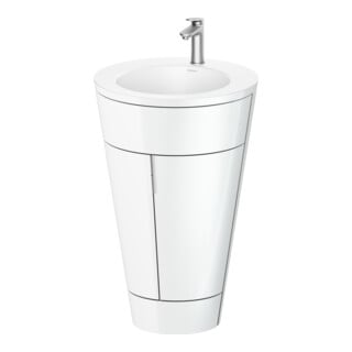Duravit Waschtischunterschrank c-bonded Set Starck 1 56x86,4x60,5cm, st, IB, G ES ge, we. hgl