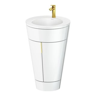 Duravit Waschtischunterschrank c-bonded Set Starck 1 56x86,4x60,5cm, st, IB, G g p, we. hgl