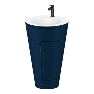 Duravit Waschtischunterschrank c-bonded Set Starck 1 56x86,4x60,5cm, st, IB, G sw, bl s-matt