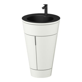 Duravit Waschtischunterschrank c-bonded Set Starck 1 56x86,4x60,5cm, st, IB, G sw, No w m