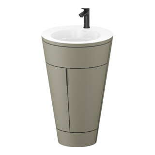 Duravit Waschtischunterschrank c-bonded Set Starck 1 56x86,4x60,5cm, st, IB, G sw, st-g m