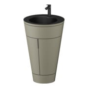Duravit Waschtischunterschrank c-bonded Set Starck 1 56x86,4x60,5cm, st, IB, G sw, st-g m