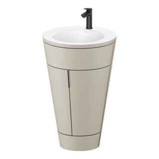 Duravit Waschtischunterschrank c-bonded Set Starck 1 56x86,4x60,5cm, st, IB, G sw, Tau s-matt
