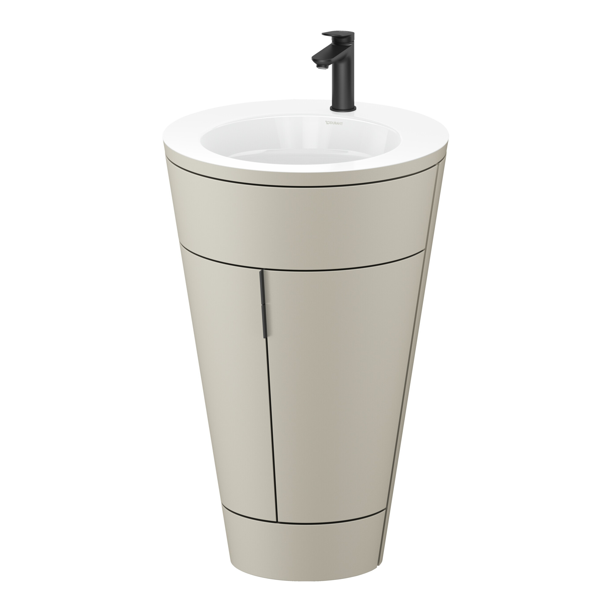 Duravit Waschtischunterschrank c-bonded Set Starck 1 56x86,4x60,5cm, st, IB, G sw, Tau s-matt