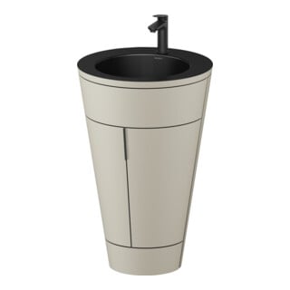 Duravit Waschtischunterschrank c-bonded Set Starck 1 56x86,4x60,5cm, st, IB, G sw, Tau s-matt