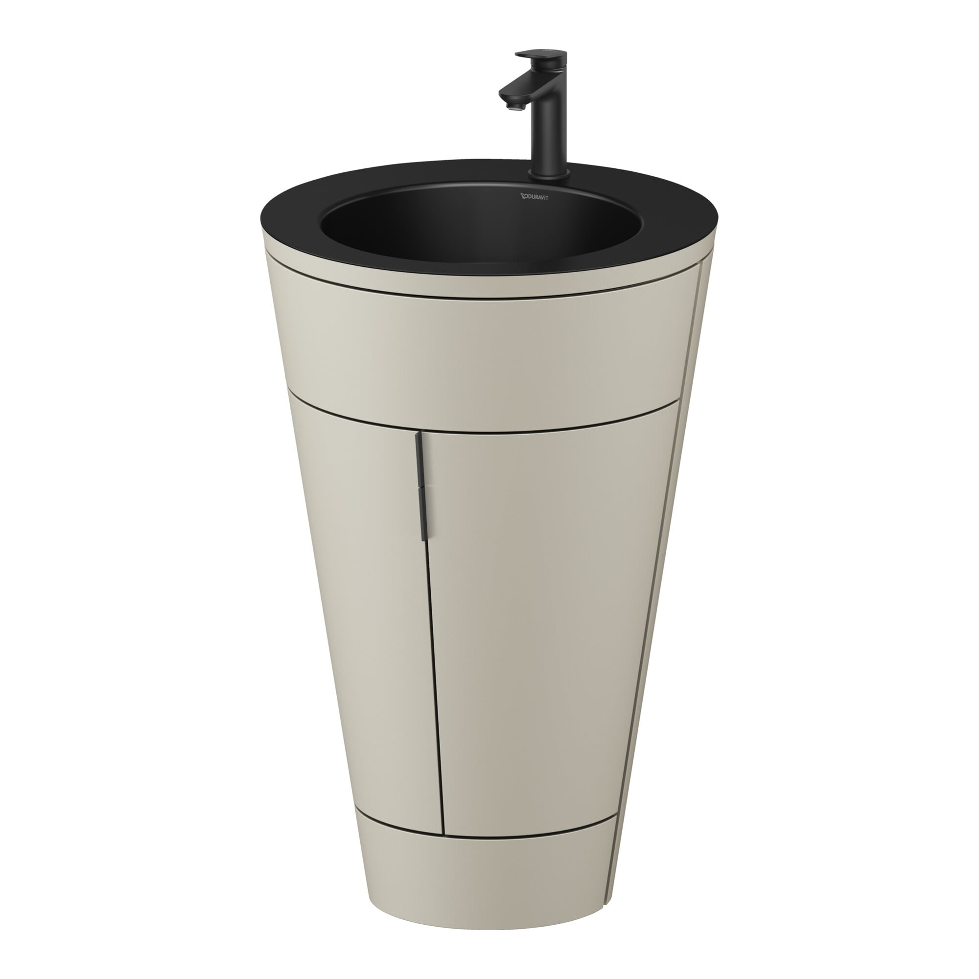 Duravit Waschtischunterschrank c-bonded Set Starck 1 56x86,4x60,5cm, st, IB, G sw, Tau s-matt