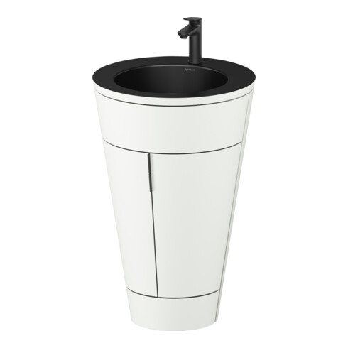 Duravit Waschtischunterschrank c-bonded Set Starck 1 56x86,4x60,5cm, st, IB, G sw, we. s-matt