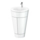 Duravit Waschtischunterschrank c-bonded Set Starck 1 56x86,4x60,5cm, st, IB, Gr. chr, we. hgl-1