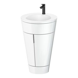 Duravit Waschtischunterschrank c-bonded Set Starck 1 56x86,4x60,5cm, st, IB, Gr. sw, we. hgl