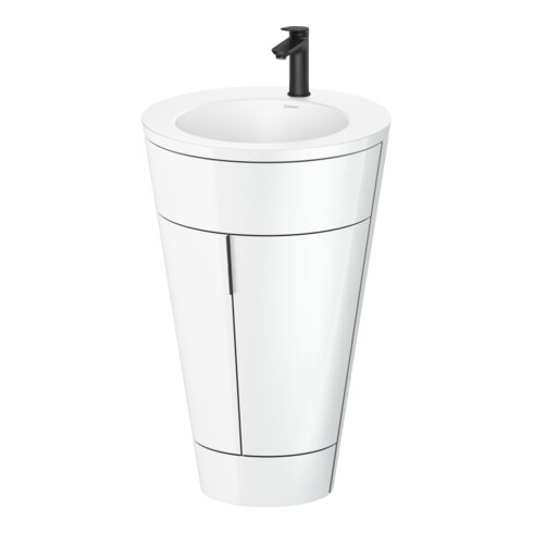 Duravit Waschtischunterschrank c-bonded Set Starck 1 56x86,4x60,5cm, st, IB, Gr. sw, we. hgl