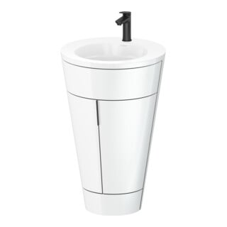 Duravit Waschtischunterschrank c-bonded Set Starck 1 56x86,4x60,5cm, st, IB, Gr. sw, we. hgl