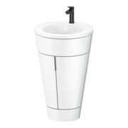 Duravit Waschtischunterschrank c-bonded Set Starck 1 56x86,4x60,5cm, st, IB, Gr. sw, we. hgl