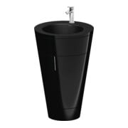 Duravit Waschtischunterschrank c-bonded Set Starck 1 56x86,4x60,5cm, steh., Gr. chr, sw hgl