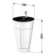 Duravit Waschtischunterschrank c-bonded Set Starck 1 56x86,4x60,5cm, steh., Gr. chr, we. hgl