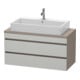 Duravit Waschtischunterschrank Com DuraStyle 100x47,8cm, betg/ba ma, f Kons, 2 Schub.-1