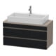 Duravit Waschtischunterschrank Com DuraStyle 100x47,8cm, E sw/Bas m, f Kons, 2 Schub.-1