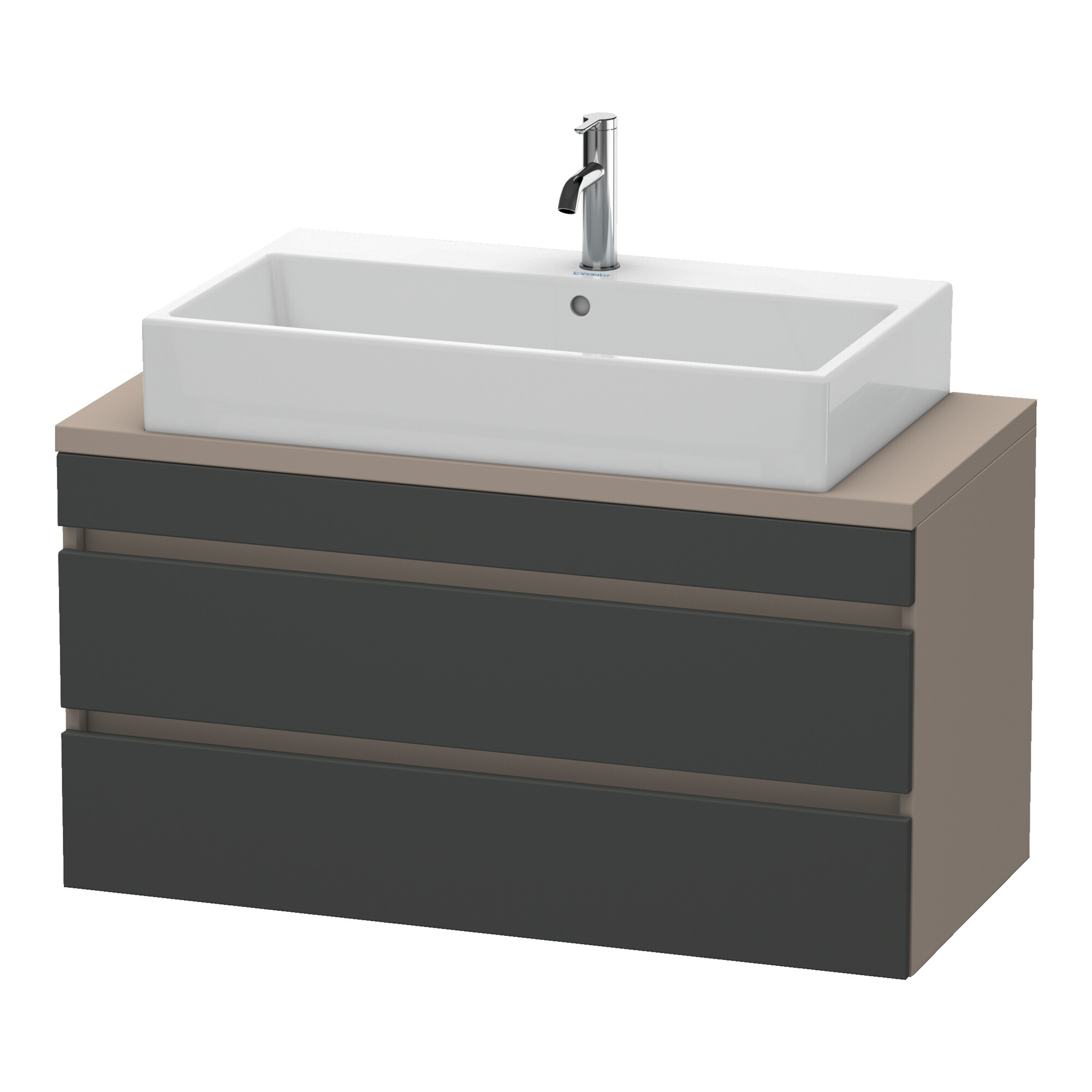 Duravit Waschtischunterschrank Com DuraStyle 100x47,8cm, gra m/ba m, f Kons, 2 Schub.