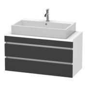 Duravit Waschtischunterschrank Com DuraStyle 100x47,8cm, gra m/we m, f Kons, 2 Schub.