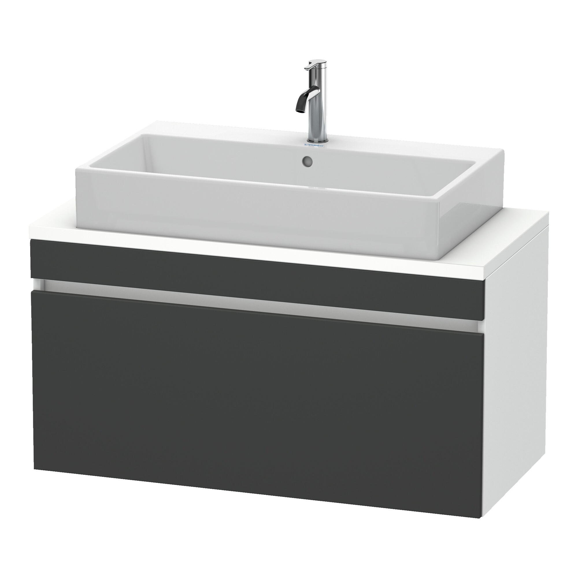 Duravit Waschtischunterschrank Com DuraStyle 100x47,8cm, gra m/we ma, f Kons, 1 Ausz.