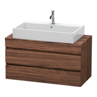 Duravit Waschtischunterschrank Com DuraStyle 100x47,8cm, Nussb dkl., f Kons, 2 Schub.