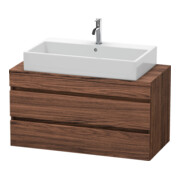 Duravit Waschtischunterschrank Com DuraStyle 100x47,8cm, Nussb dkl., f Kons, 2 Schub.