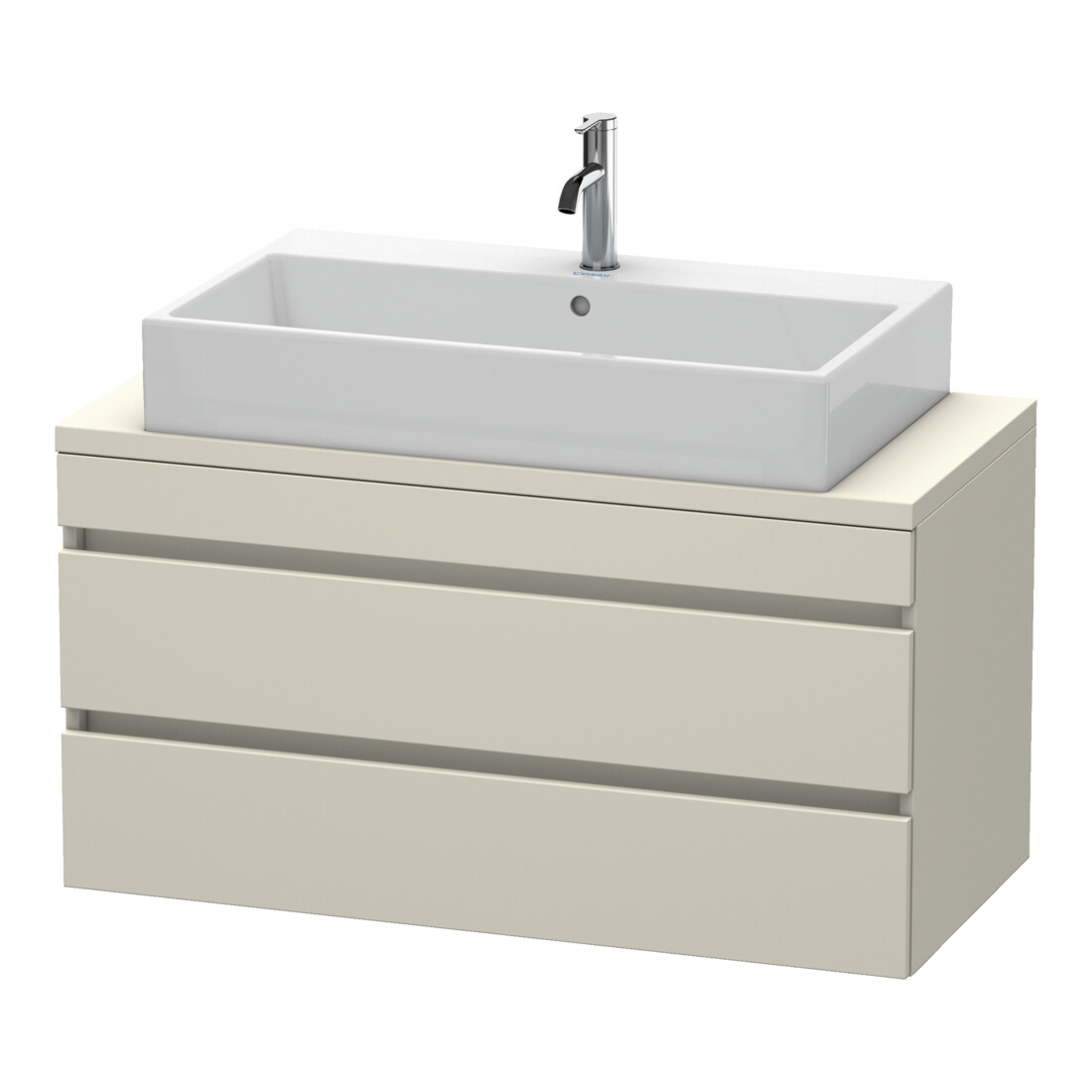 Duravit Waschtischunterschrank Com DuraStyle 100x47,8cm, Tau, f Kons, 2 Schubkästen
