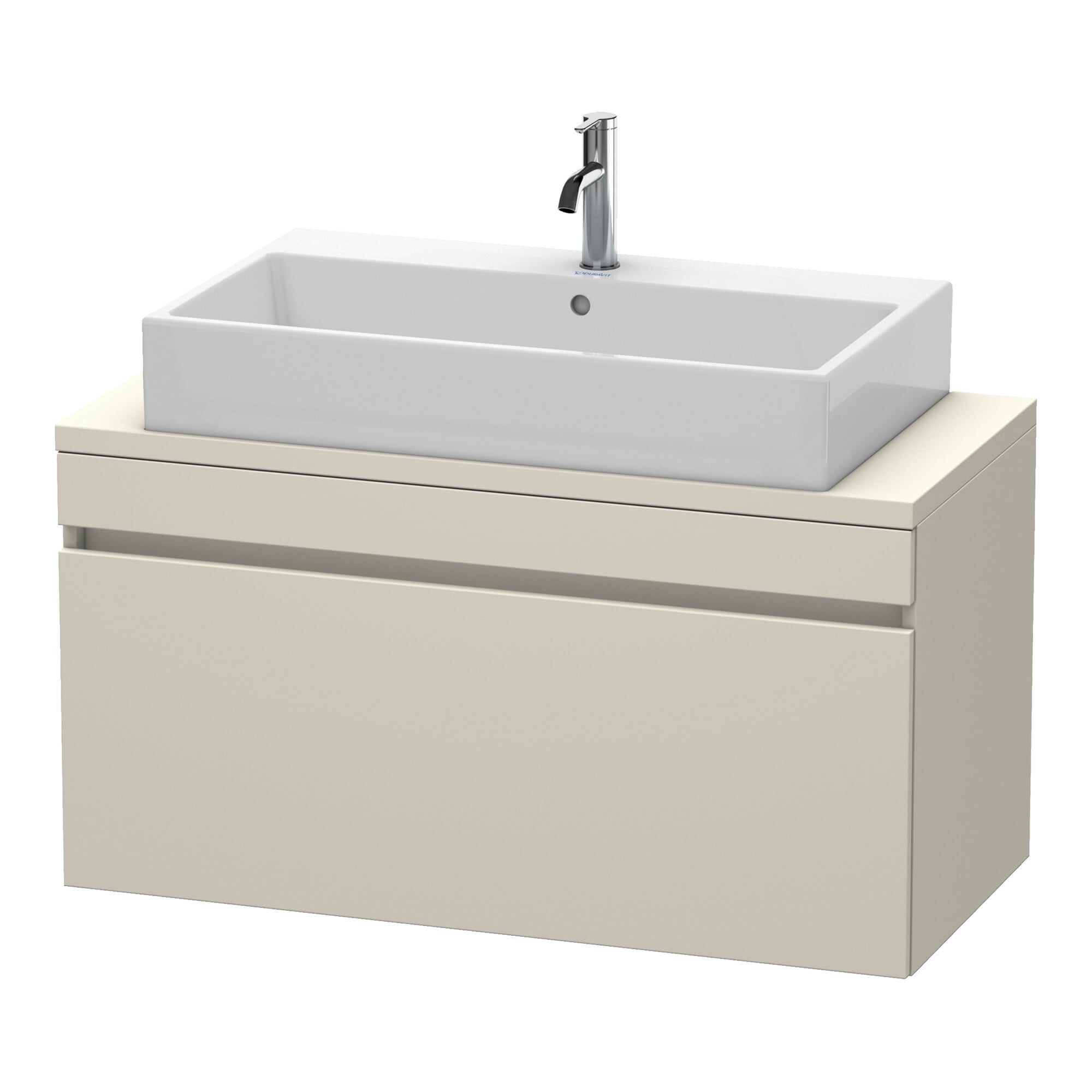Duravit Waschtischunterschrank Com DuraStyle 100x47,8cm, taupe, für Konsole, 1 Auszug