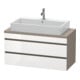 Duravit Waschtischunterschrank Com DuraStyle 100x47,8cm, w hg/b ma, f Kons, 2 Schub.-1