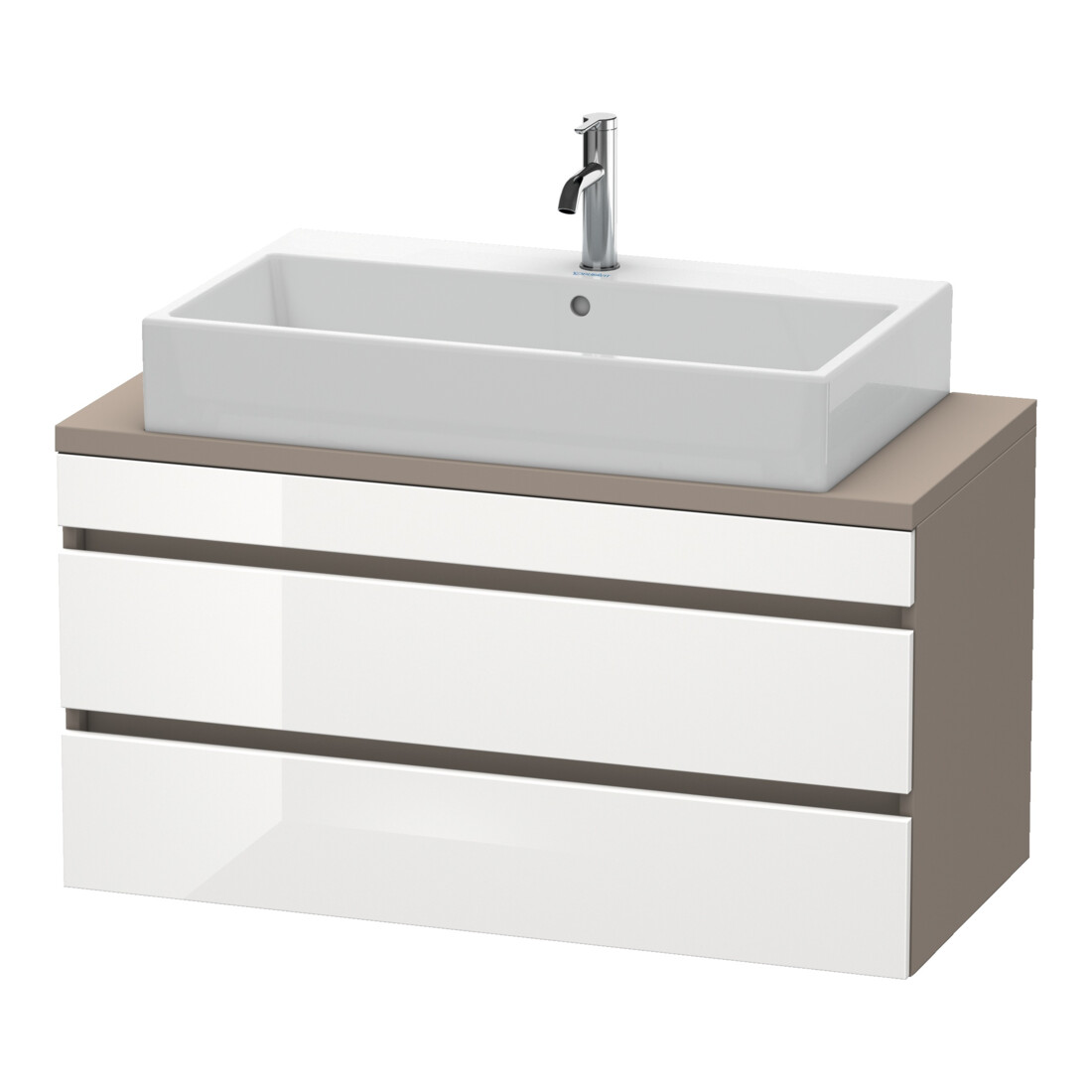 Duravit Waschtischunterschrank Com DuraStyle 100x47,8cm, w hg/b ma, f Kons, 2 Schub.