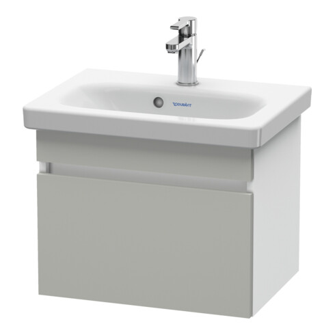 Duravit Waschtischunterschrank Com DuraStyle 50x36,8cm, betongrau/weiß matt, 1 Auszug