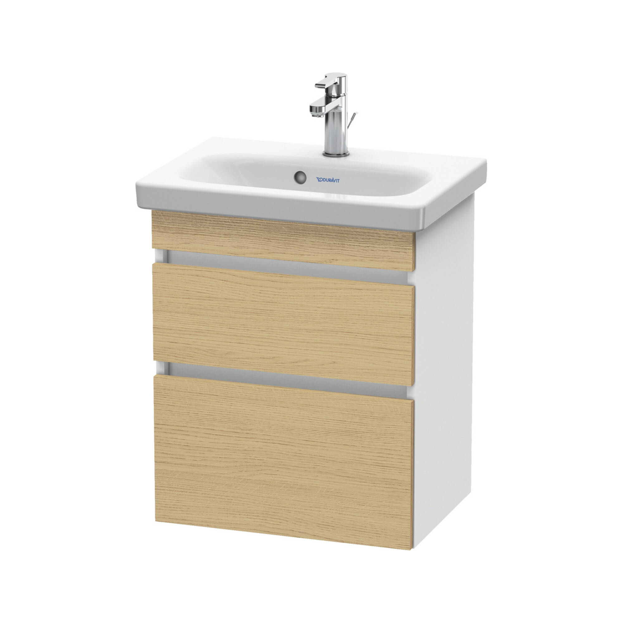 Duravit Waschtischunterschrank Com DuraStyle 50x36,8cm, E na/we ma, 2 SchKa., wandhängend