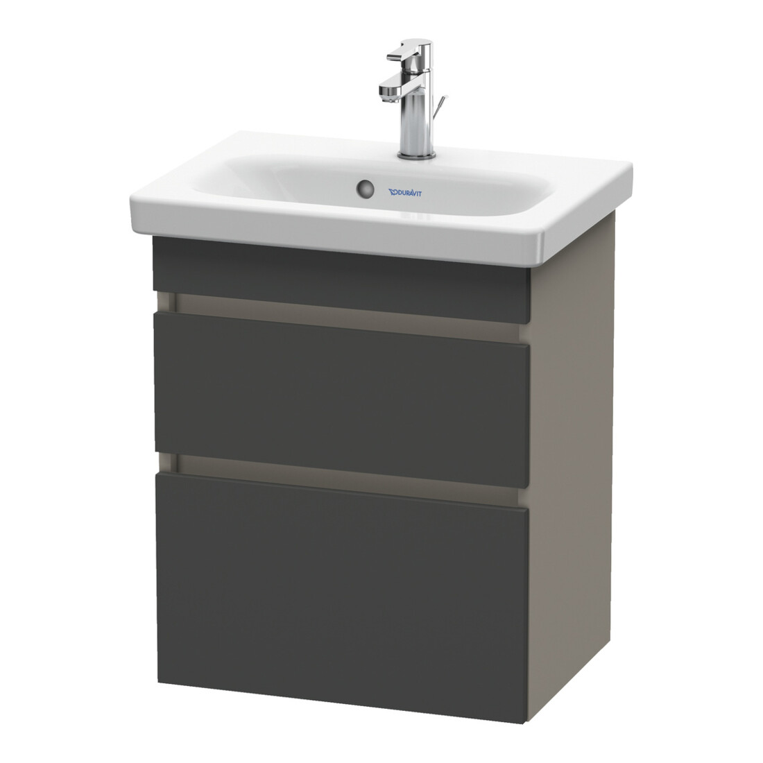 Duravit Waschtischunterschrank Com DuraStyle 50x36,8cm, gra m/bas ma, 2 SchKa., wandhängend
