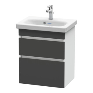 Duravit Waschtischunterschrank Com DuraStyle 50x36,8cm, gra m/we ma, 2 SchKa., wandhängend