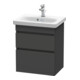Duravit Waschtischunterschrank Com DuraStyle 50x36,8cm, graph ma, 2 SchKa., wandhängend-1
