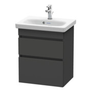 Duravit Waschtischunterschrank Com DuraStyle 50x36,8cm, graph ma, 2 SchKa., wandhängend