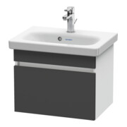 Duravit Waschtischunterschrank Com DuraStyle 50x36,8cm, graph matt/we matt, 1 Auszug-1