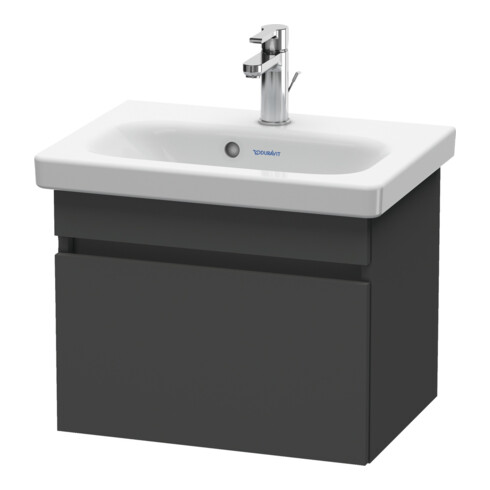 Duravit Waschtischunterschrank Com DuraStyle 50x36,8cm, graphit matt, 1 Auszug