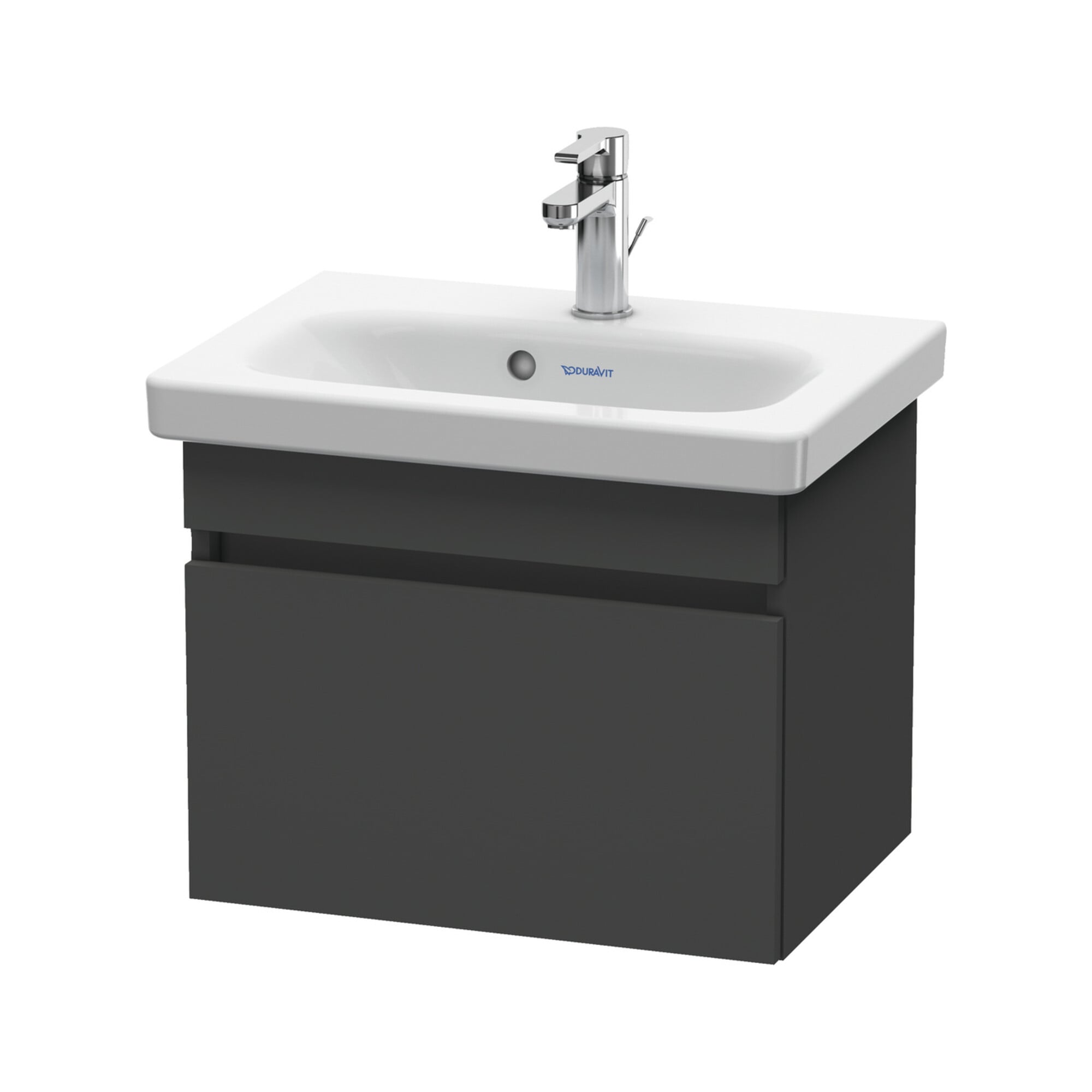 Duravit Waschtischunterschrank Com DuraStyle 50x36,8cm, graphit matt, 1 Auszug