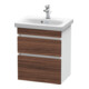 Duravit Waschtischunterschrank Com DuraStyle 50x36,8cm, N dk/we ma, 2 SchKa., wandhängend-1