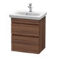 Duravit Waschtischunterschrank Com DuraStyle 50x36,8cm, Nussb dkl., 2 SchKa., wandhängend-1