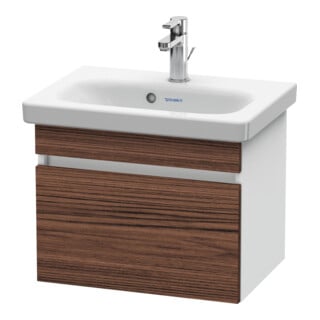 Duravit Waschtischunterschrank Com DuraStyle 50x36,8cm, Nussb dunk./weiß ma, 1 Auszug
