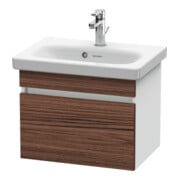 Duravit Waschtischunterschrank Com DuraStyle 50x36,8cm, Nussb dunk./weiß ma, 1 Auszug-1