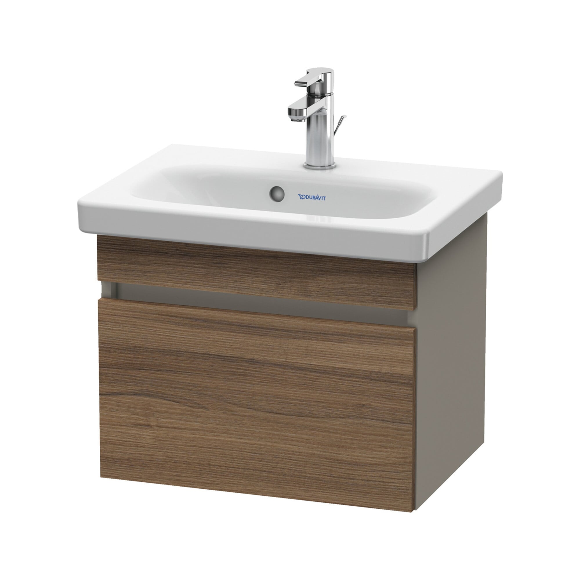 Duravit Waschtischunterschrank Com DuraStyle 50x36,8cm, Nussb nat/b matt, 1 Auszug